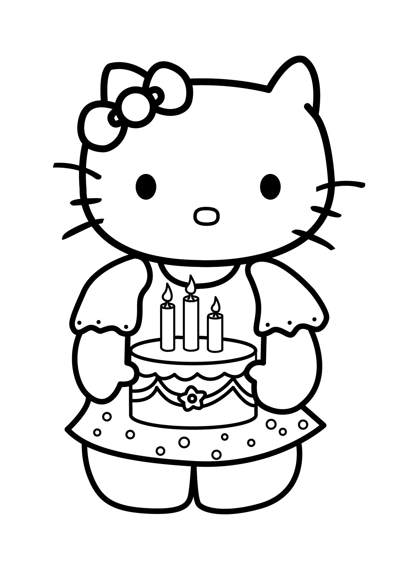 Kitty Coloring Pages Printable