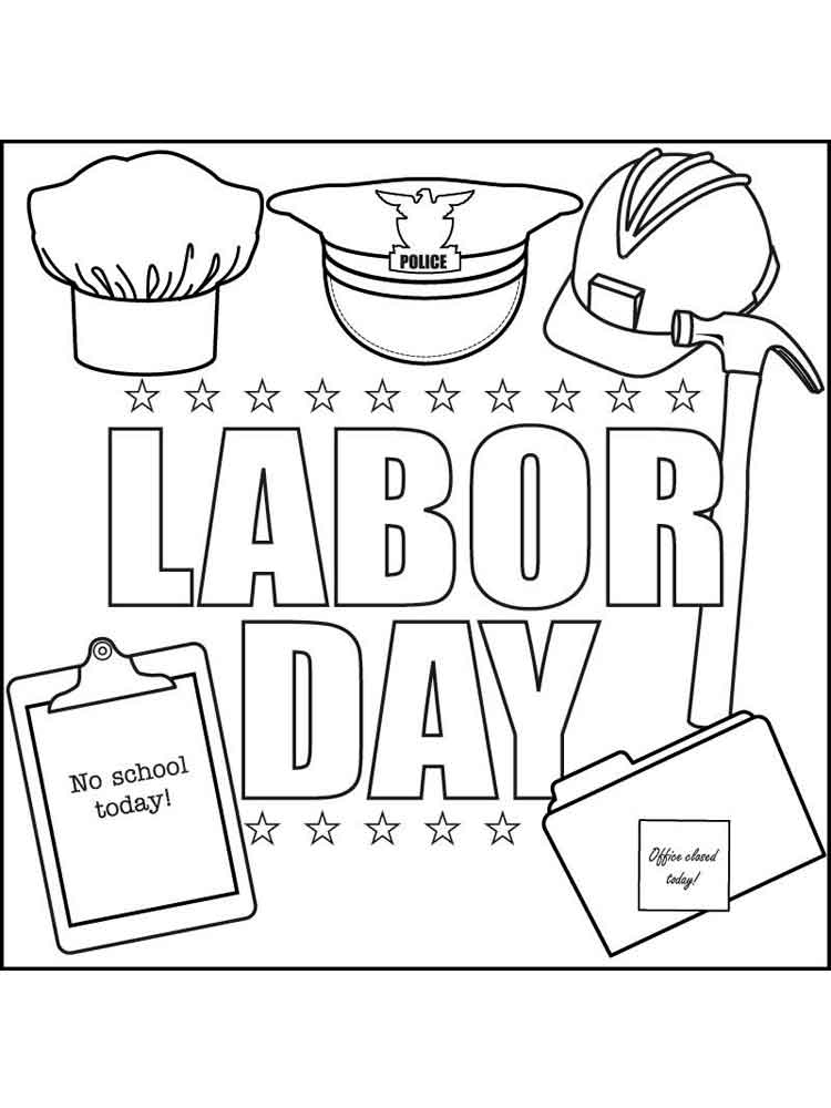 Labor Day Coloring Pages