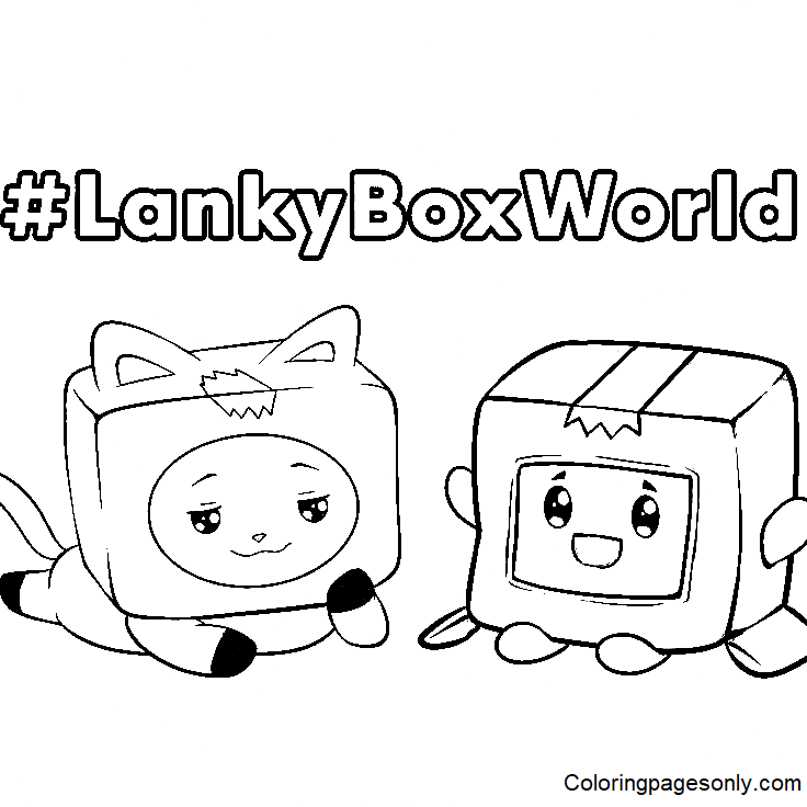 LankyBox Coloring Pages Free Printable Coloring Pages
