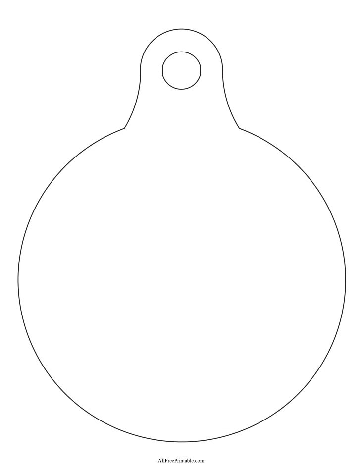 Large Christmas Ornament Templates Free Printable