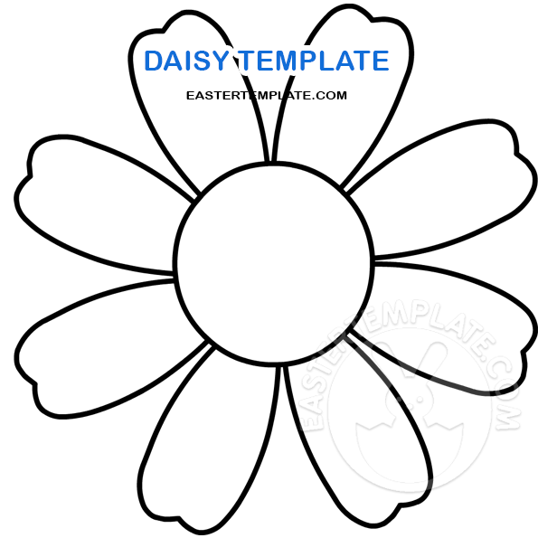 Large Daisy Template Easter Template