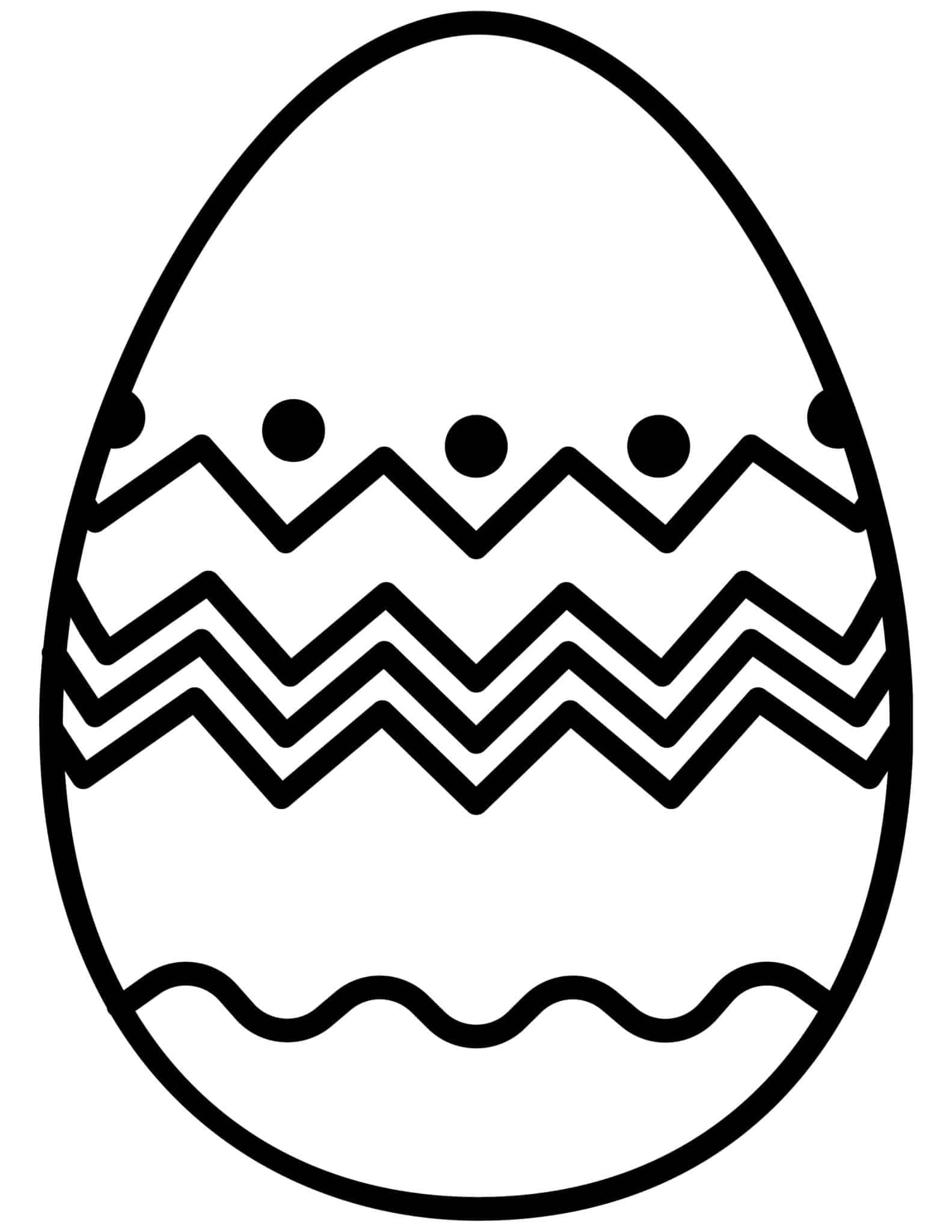 easter egg printable template