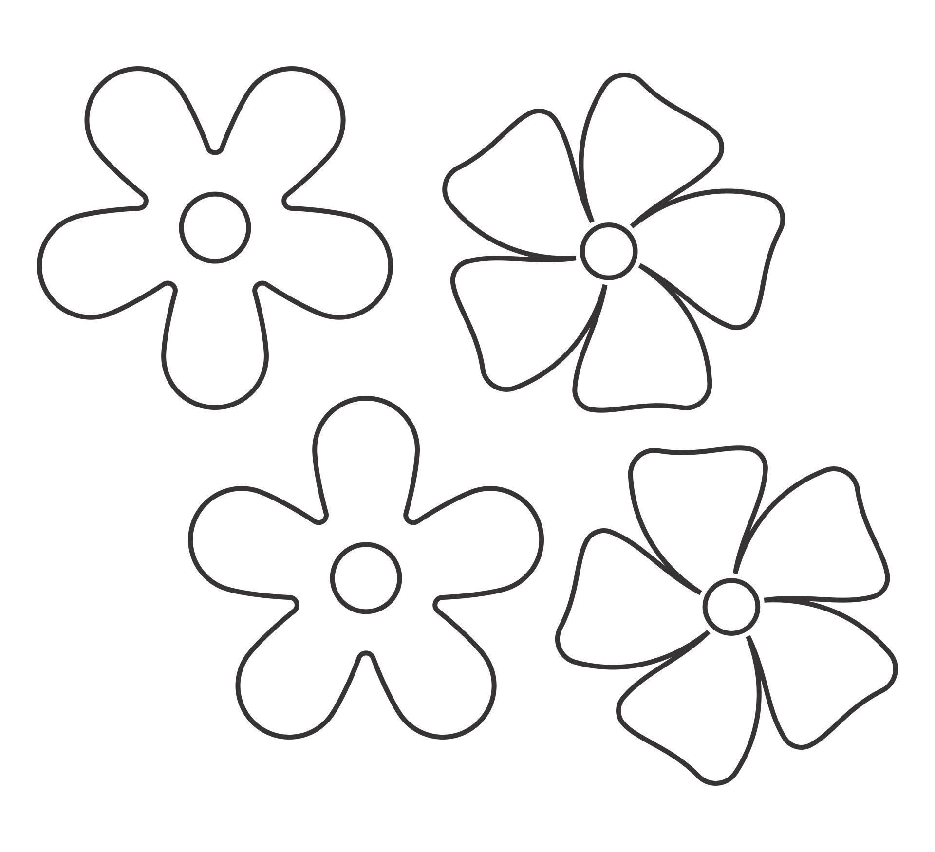 Large Flower Stencils 10 Free PDF Printables Printablee
