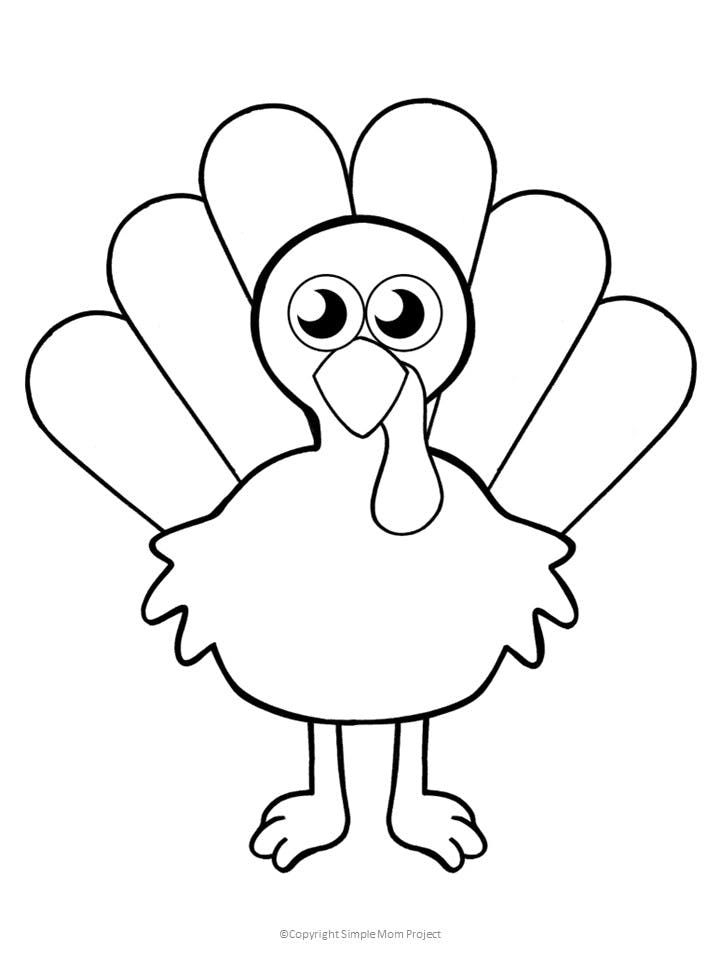 Large Printable Turkey Template Farm1 fieldagent