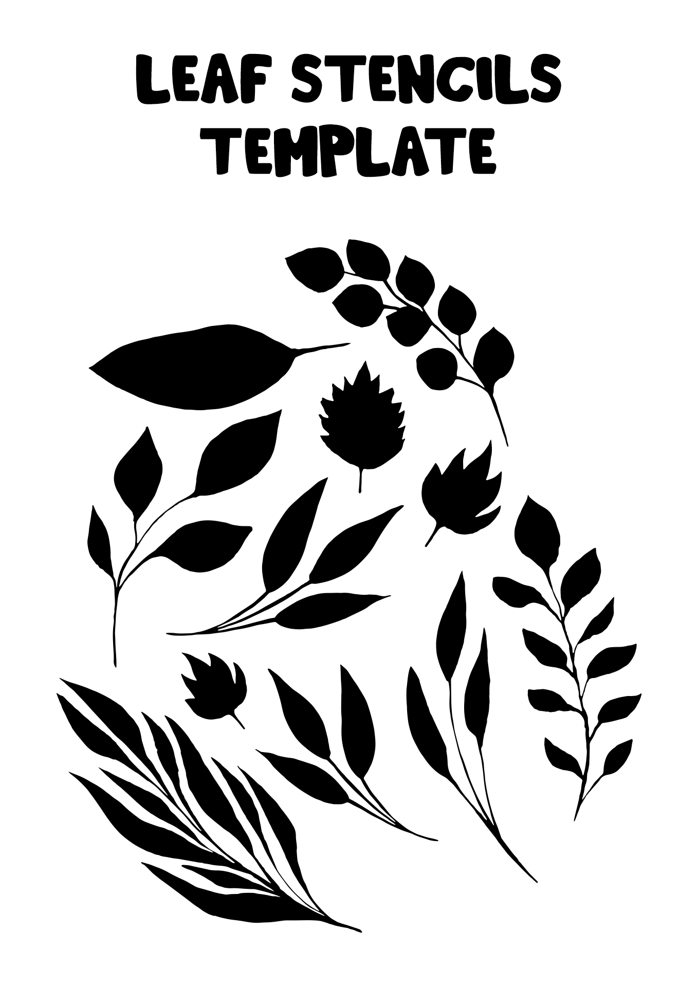 free leaf templates to print