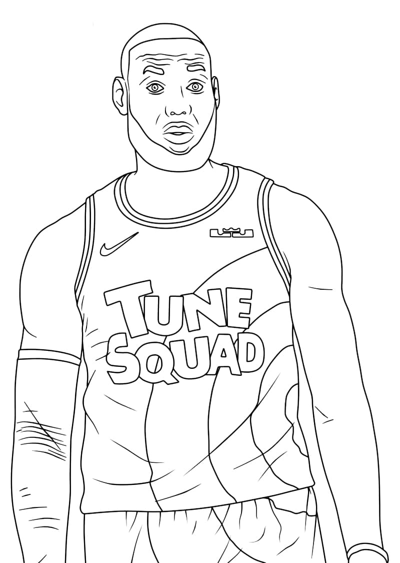 LeBron James Coloring Page Free Printable Coloring Pages For Kids