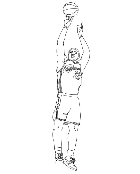 Lebron James Printable Coloring Page Free Printable Coloring Pages