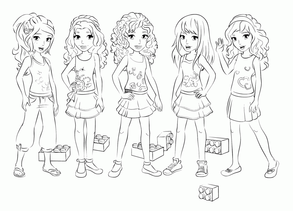 Lego Friends Coloring Pages Coloring Home