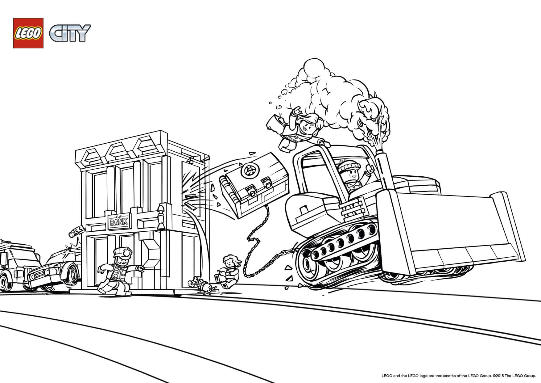 Lego Police Coloring Pages Coloring rocks