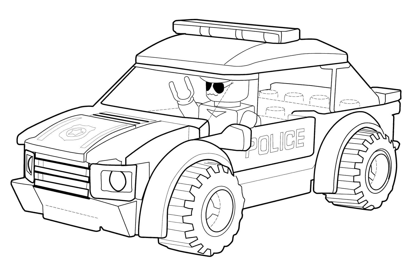 Police Vehicle Coloring Pages