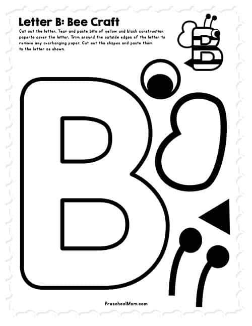 Letter B Preschool Printables Preschool Mom Worksheets Library