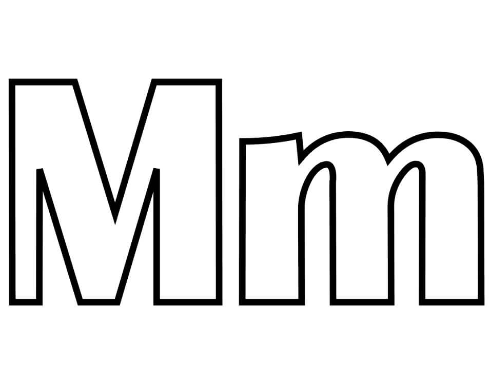 Letter M Coloring Page