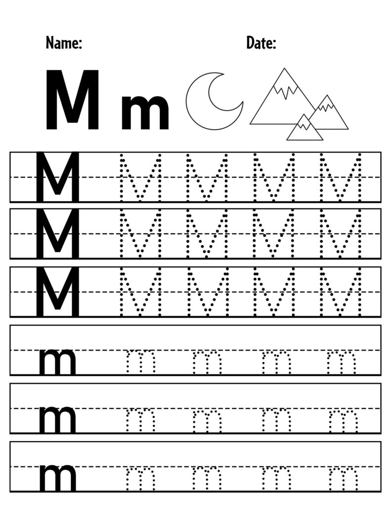 Letter M Preschool Printables Preschool Mom Worksheets Library
