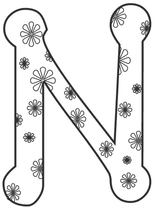 Letter N Coloring Pages Coloring Home