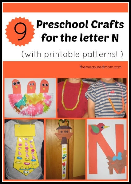 Letter N Crafts For Preschoolers The Measured Mom