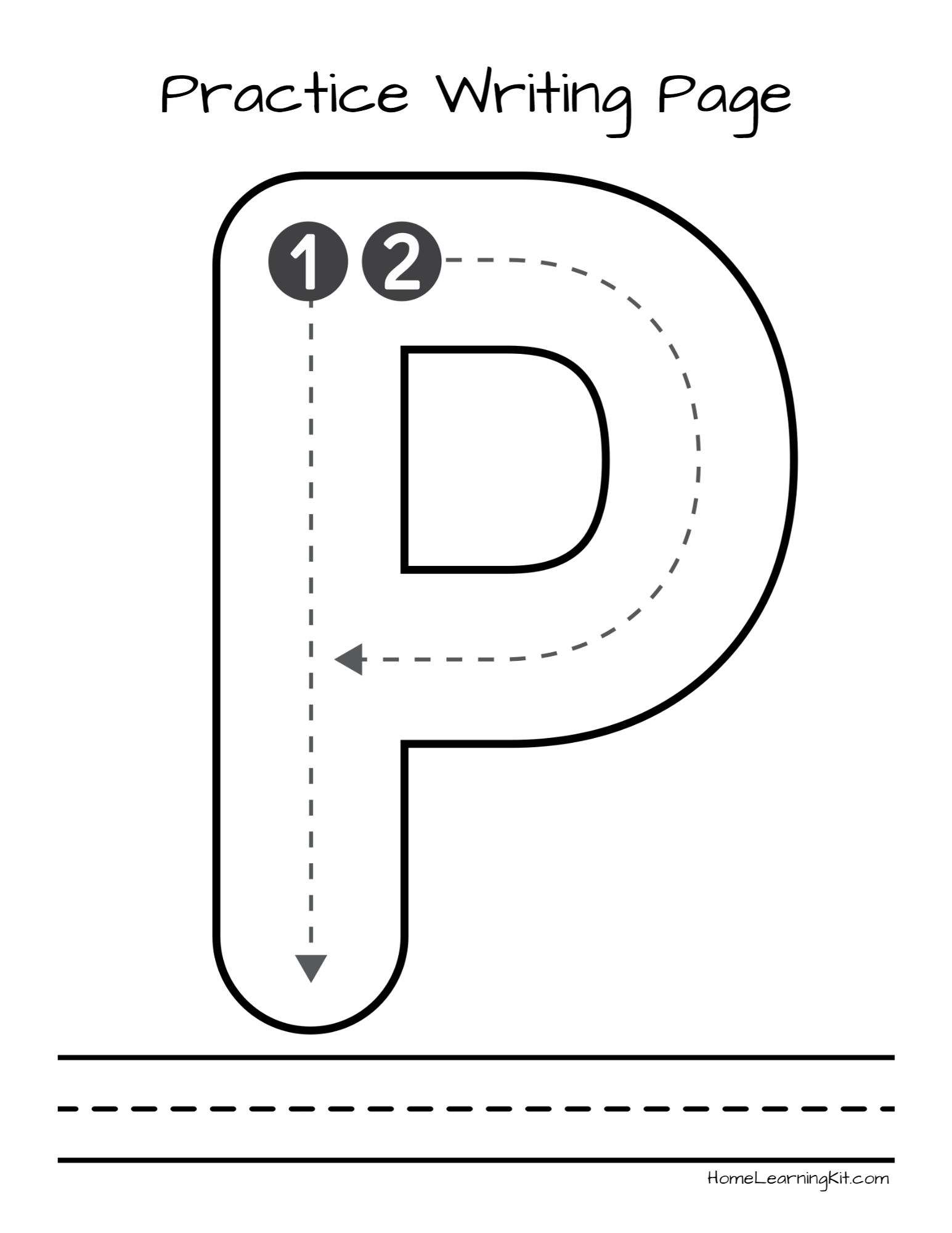 Letter P Coloring Pages