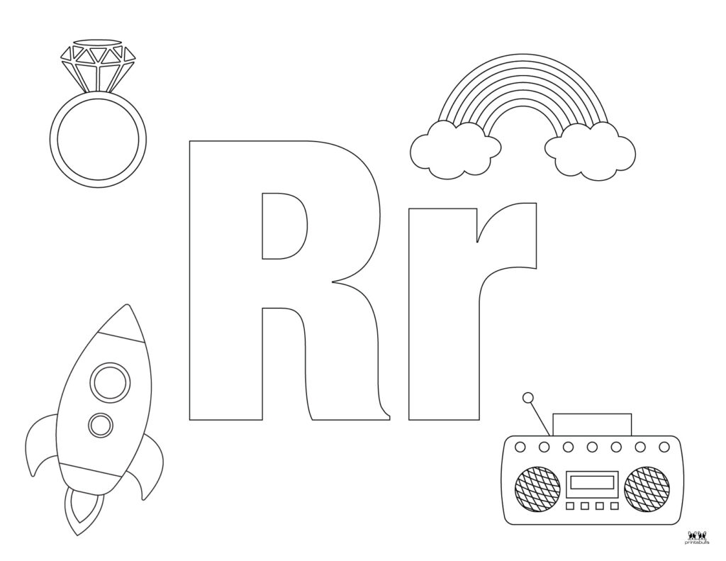 Letter R Coloring Pages 15 FREE Pages Printabulls
