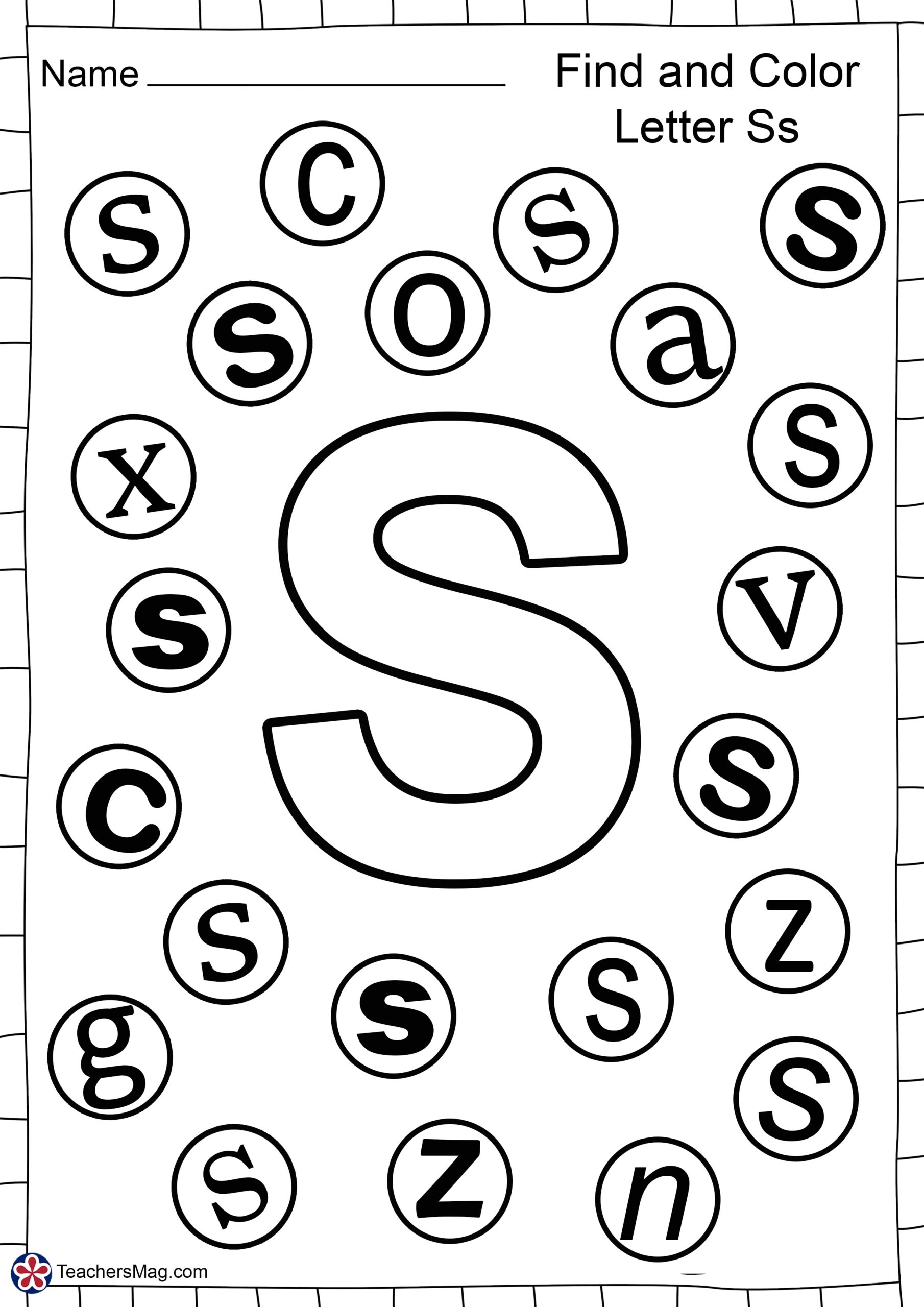 worksheet preschool letter