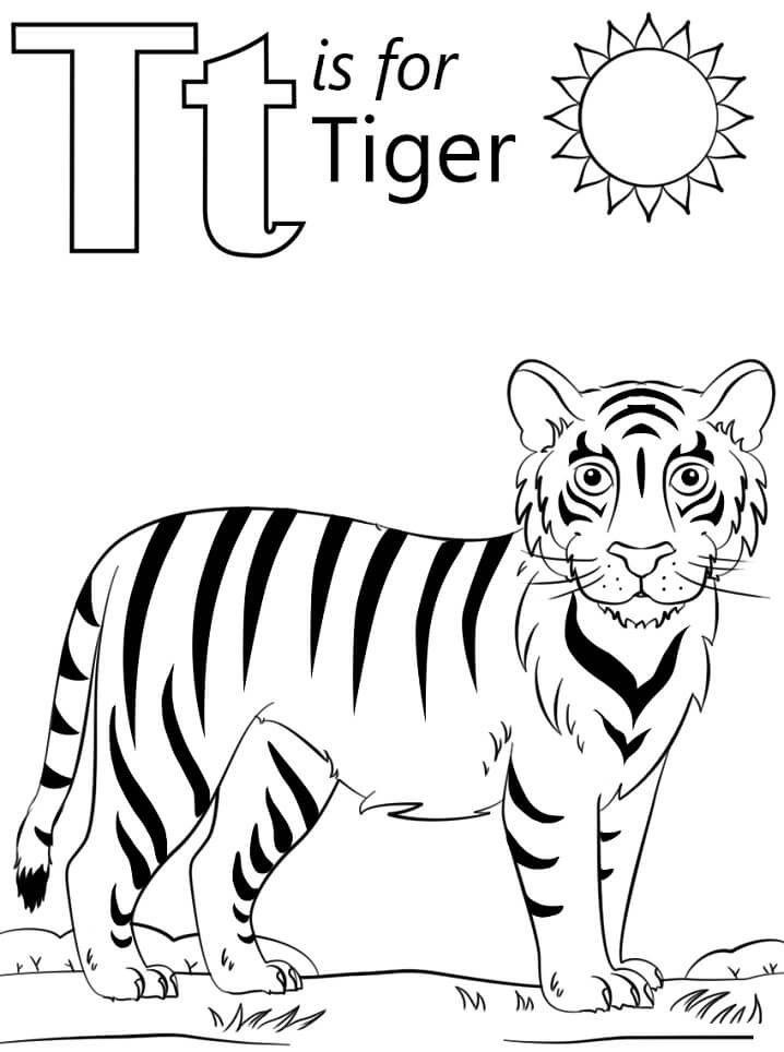 Letter T Coloring Page Free Printable Coloring Pages For Kids