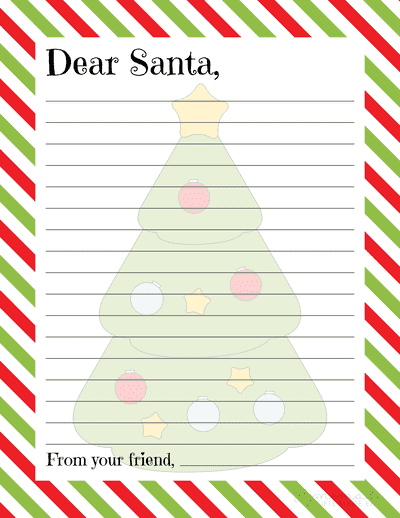 free printable template letter from santa