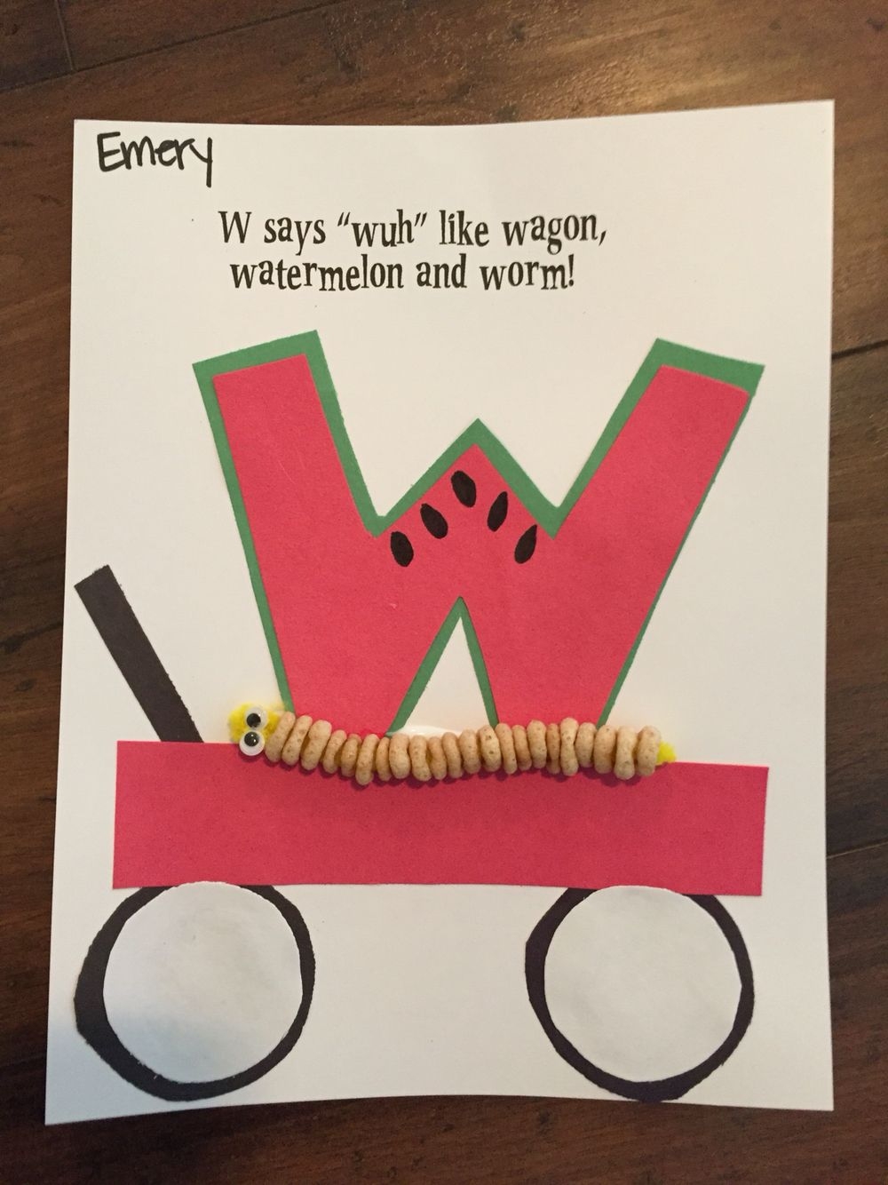 letter w crafts for preschoolers printable
