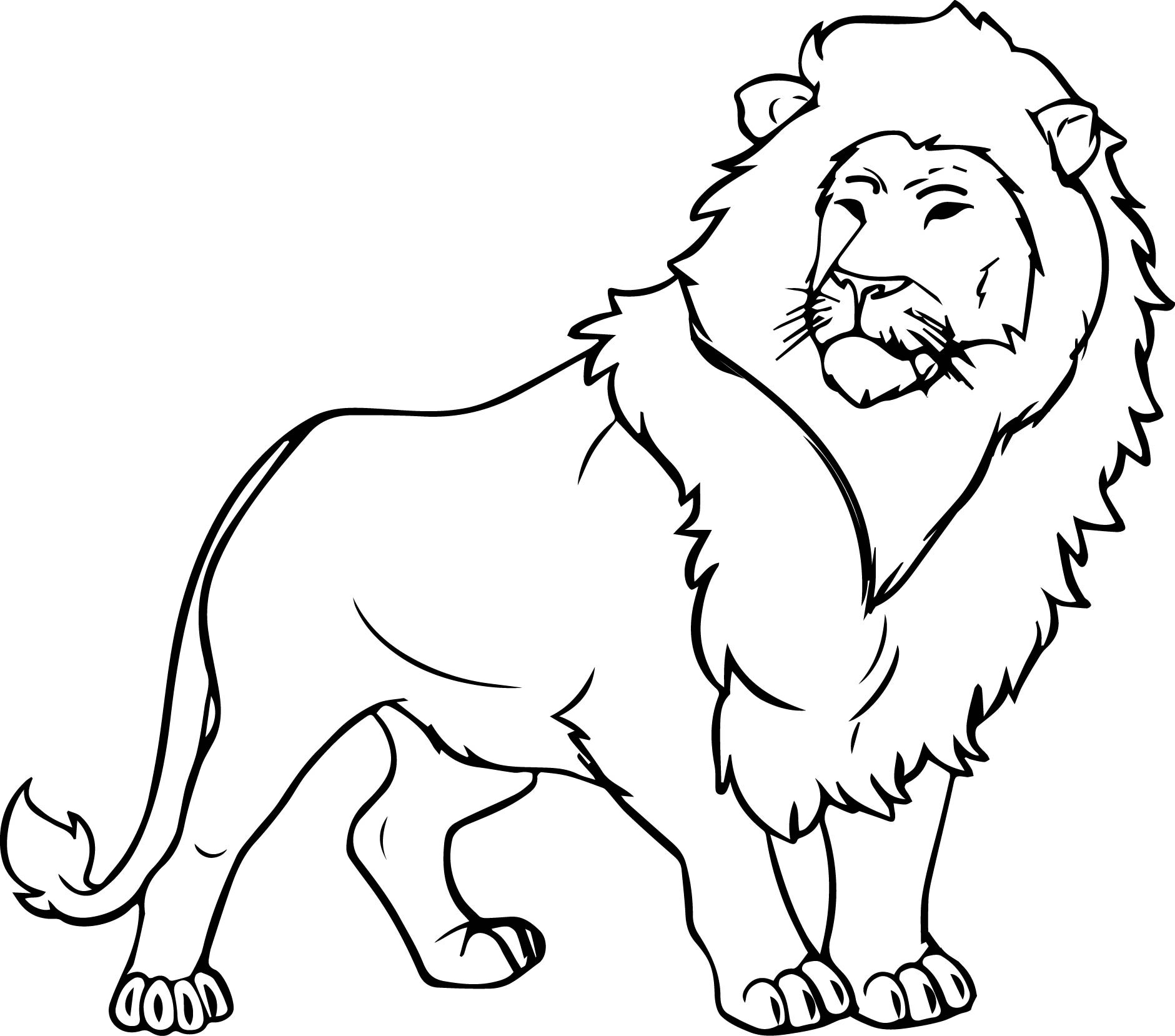 printable lion pictures to color