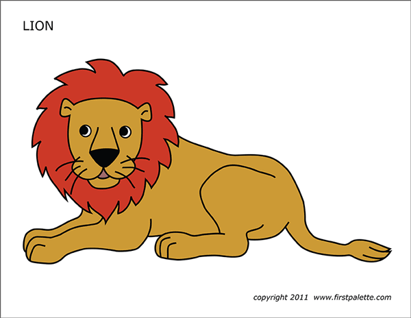 Lion Free Printable Templates Coloring Pages FirstPalette