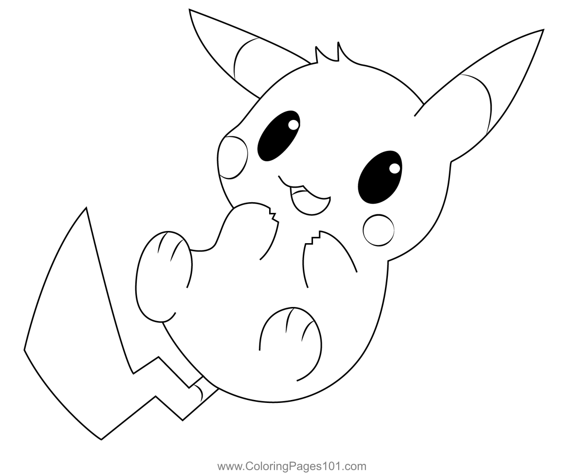 Little Baby Pikachu Coloring Page Pikachu Coloring Page Pokemon