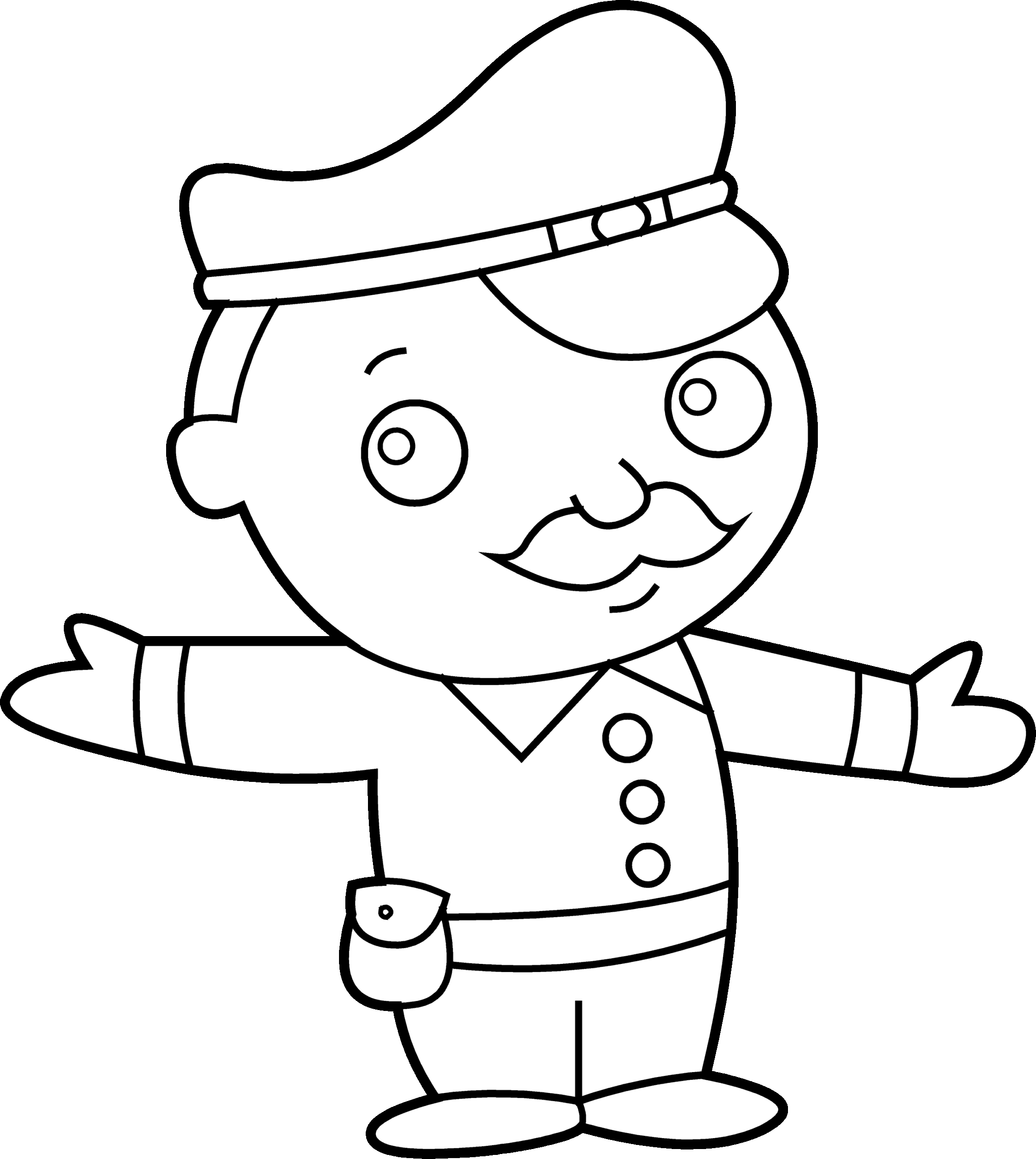 Policeman Coloring Page