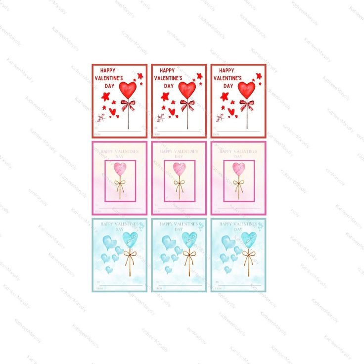 Lollipop Valentines Day Printable Cards Kids Valentines Cards 2024 