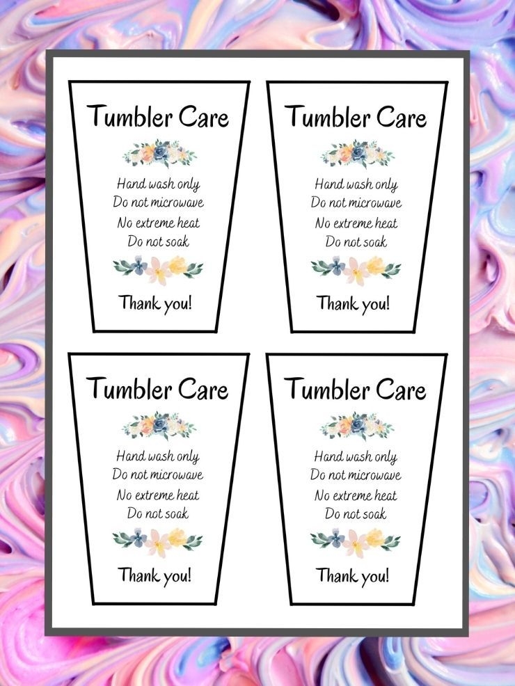 Looking For Free Printable Tumbler Care Cards I 39 ve Got You I Put
