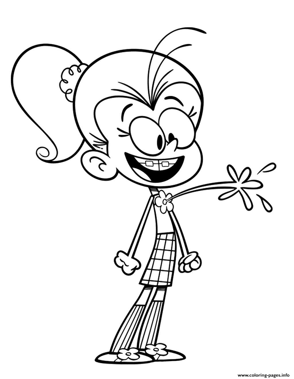 Luan Loud House Coloring Page Printable