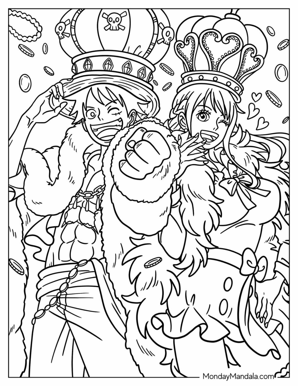 Luffy Gear 4 Coloring Pages Coloring Nation