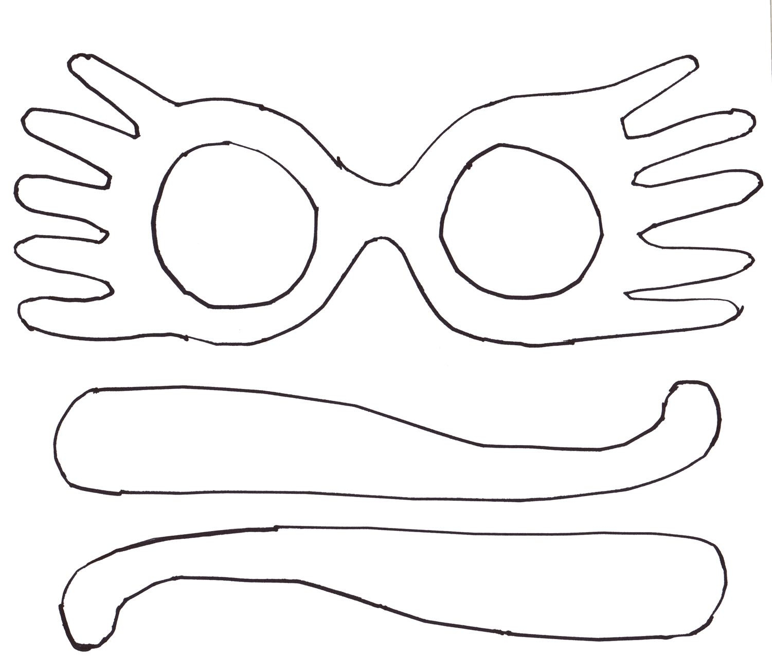 Luna Lovegood Glasses Template Printable Printable Templates
