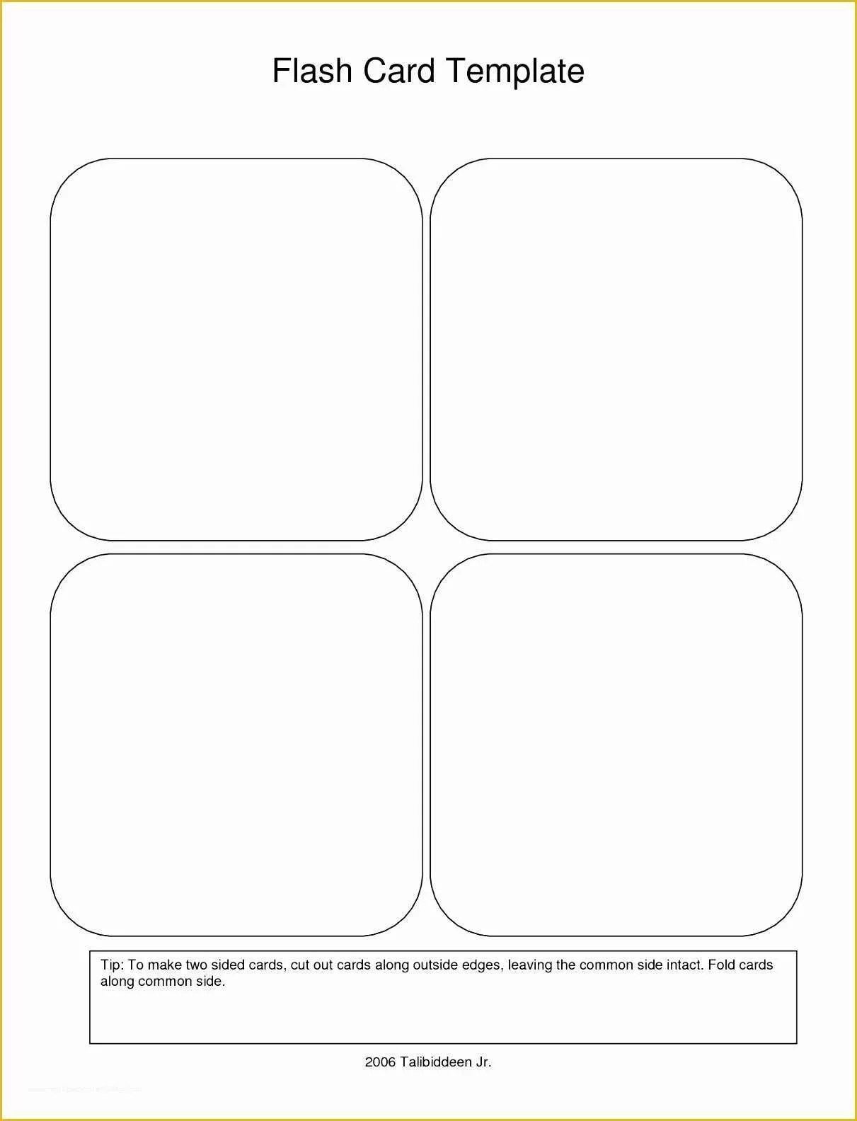 Make Your Own Printable Flashcards