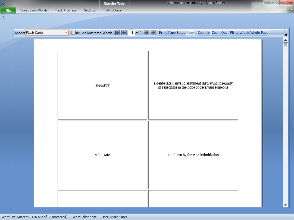 Make Your Own Printable Flashcards