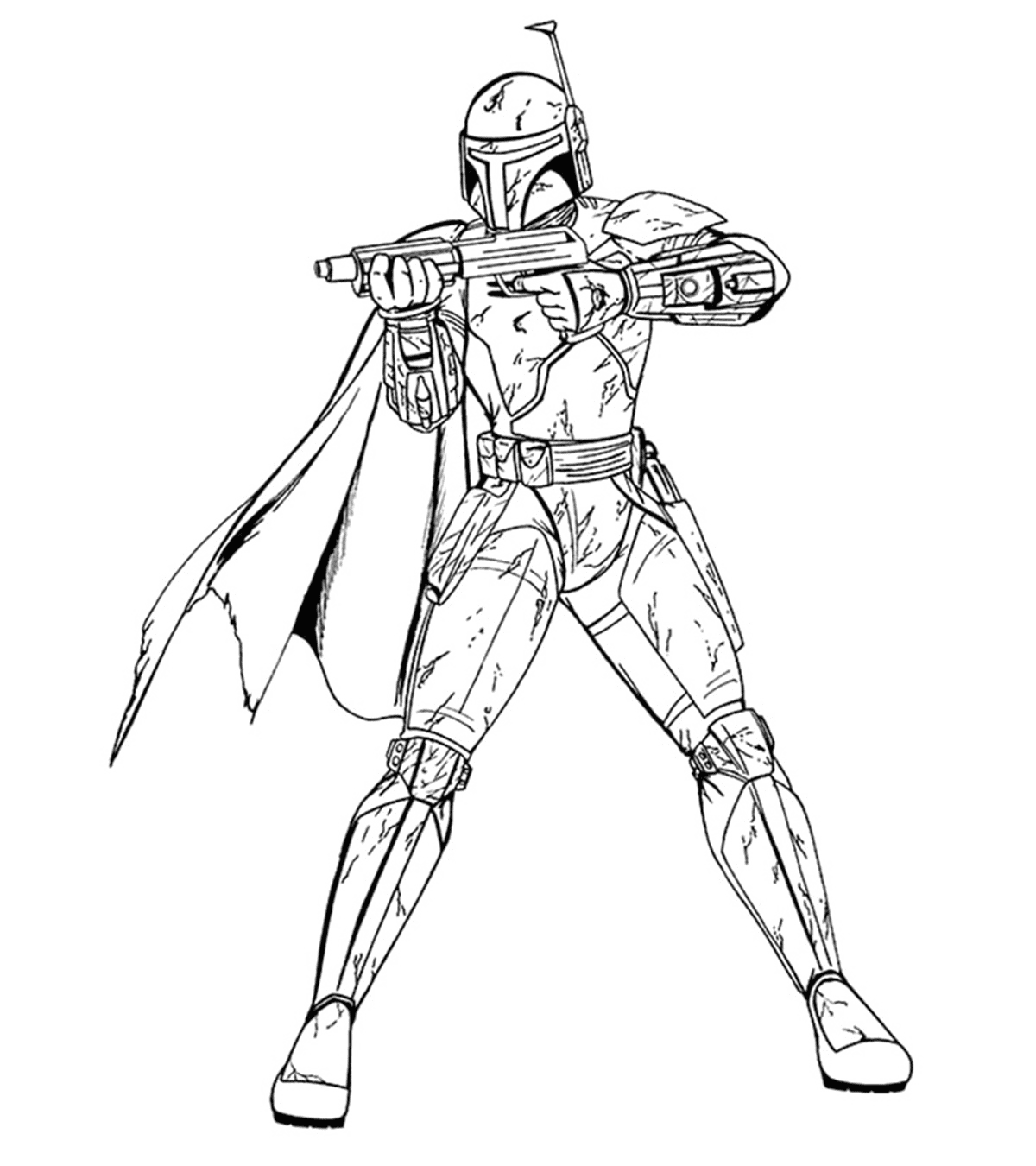 Mandalorian Coloring Page