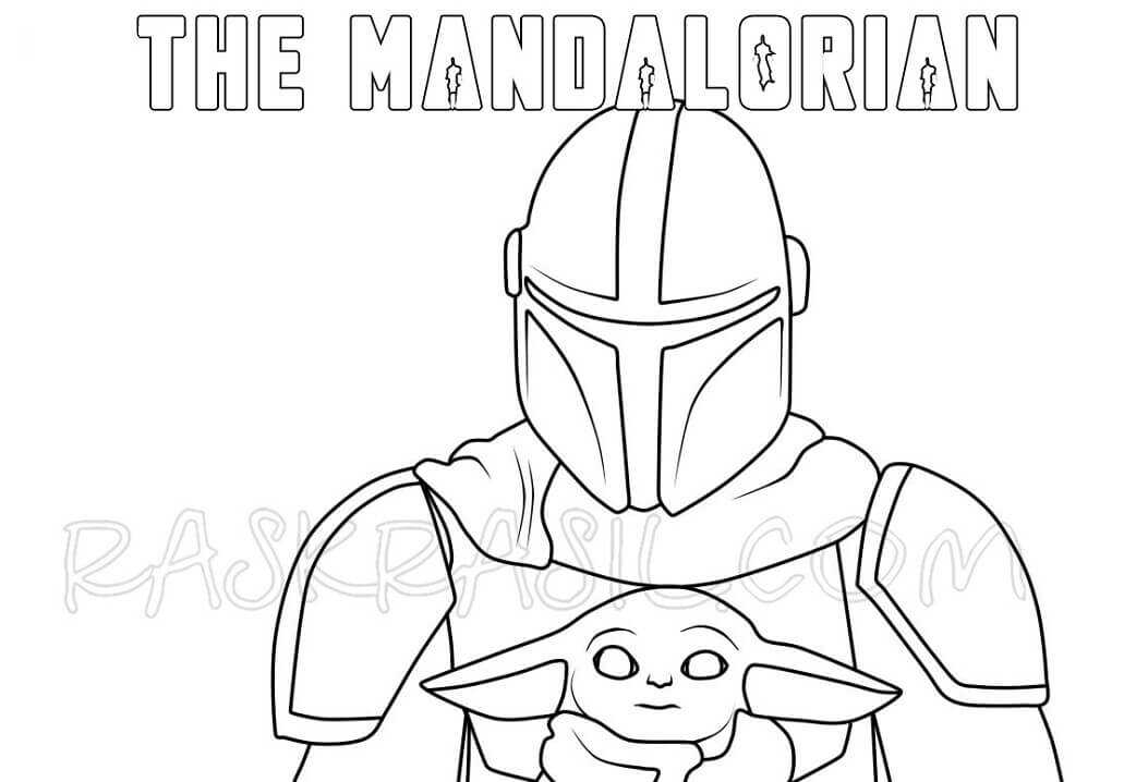 Mandalorian Coloring Page