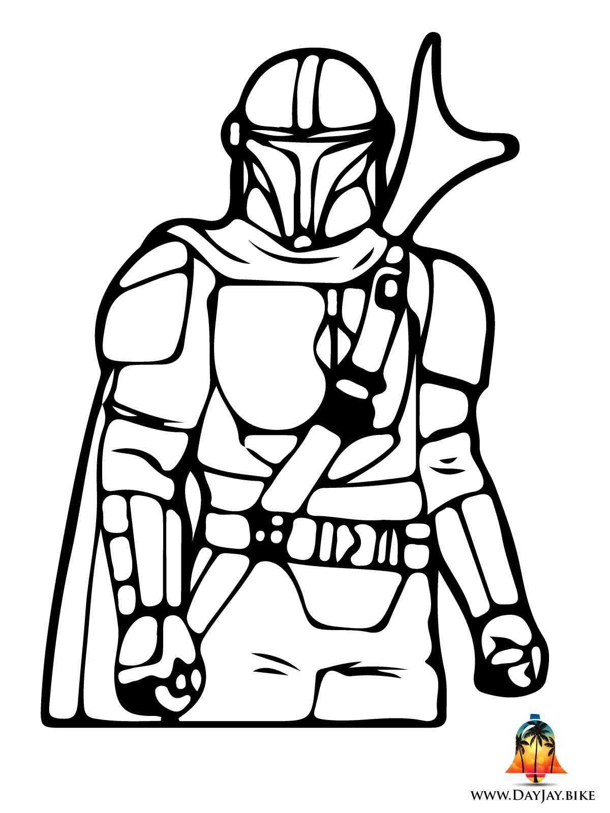 Mandalorian Coloring Pages