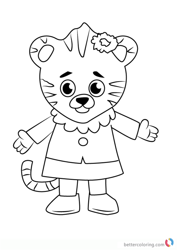 Daniel Tiger Neighborhood Coloring Pages