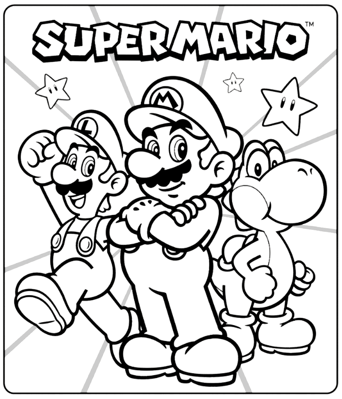 super mario brothers free coloring pages