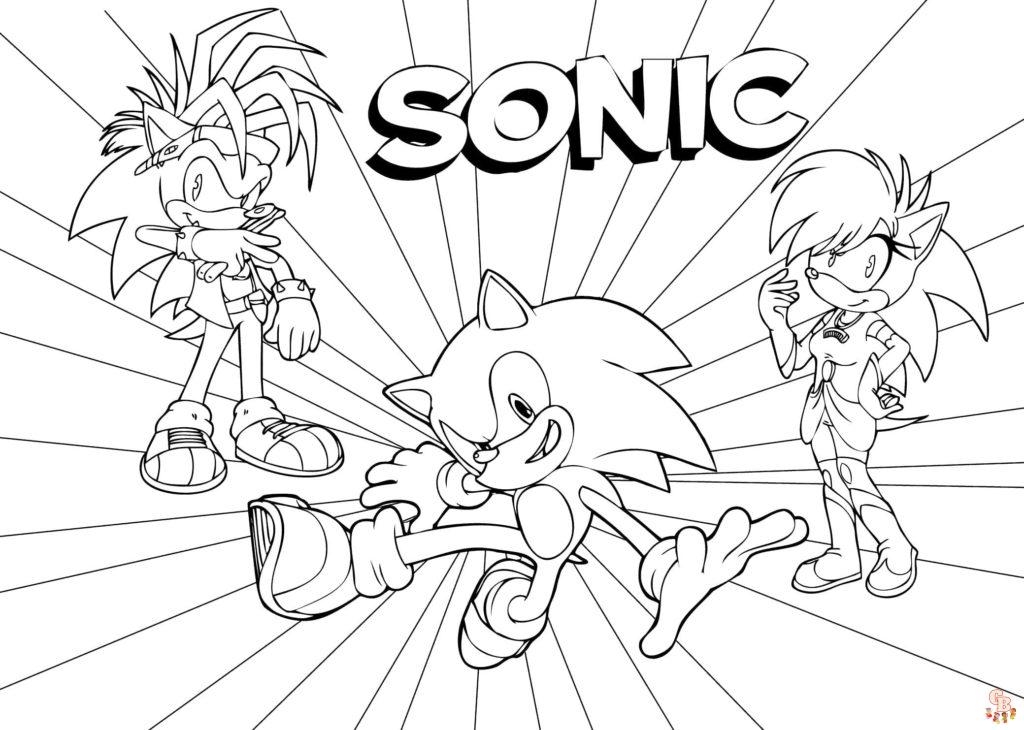 Mario Sonic Coloring Pages Coloring Nation