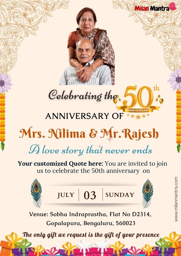 Marriage Anniversary Invitation Card Format In Hindi Infoupdate