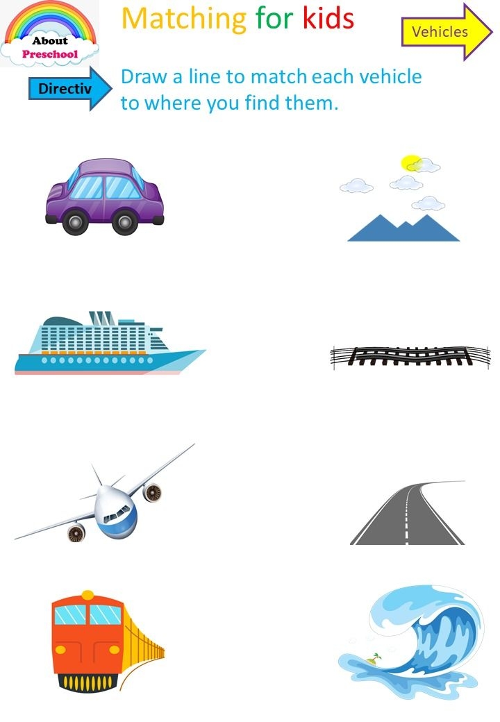 matching activities for toddlers printable pdf