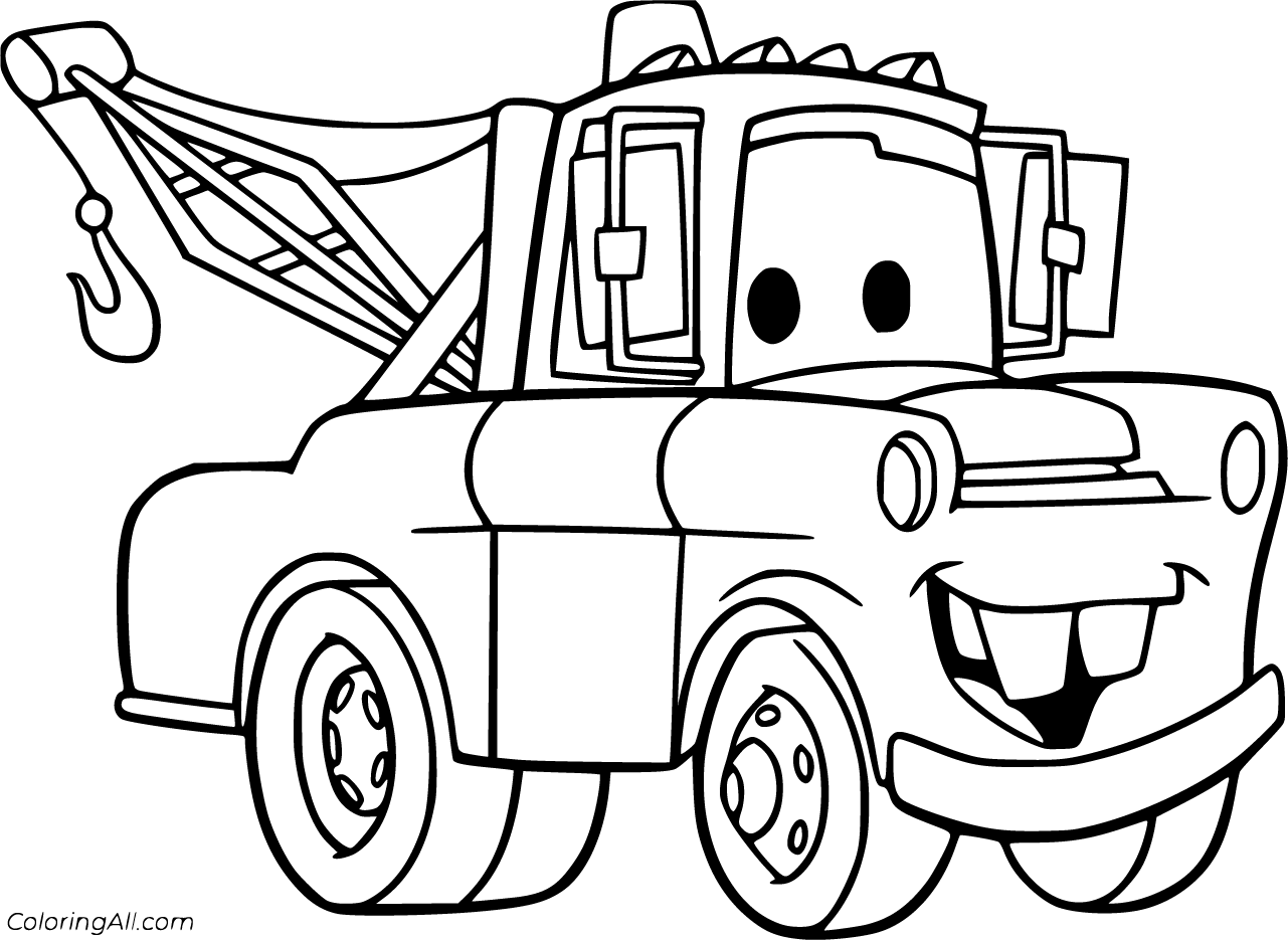Mater Coloring Pages 11 Free Printables ColoringAll