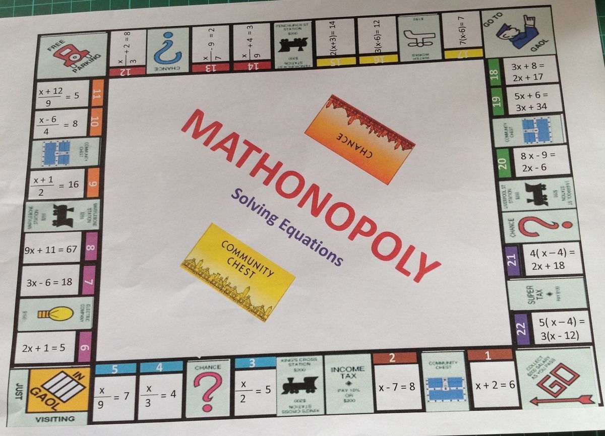 Math Board Game Project