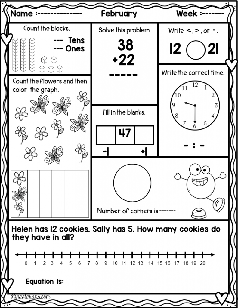 3rd grade math review worksheets