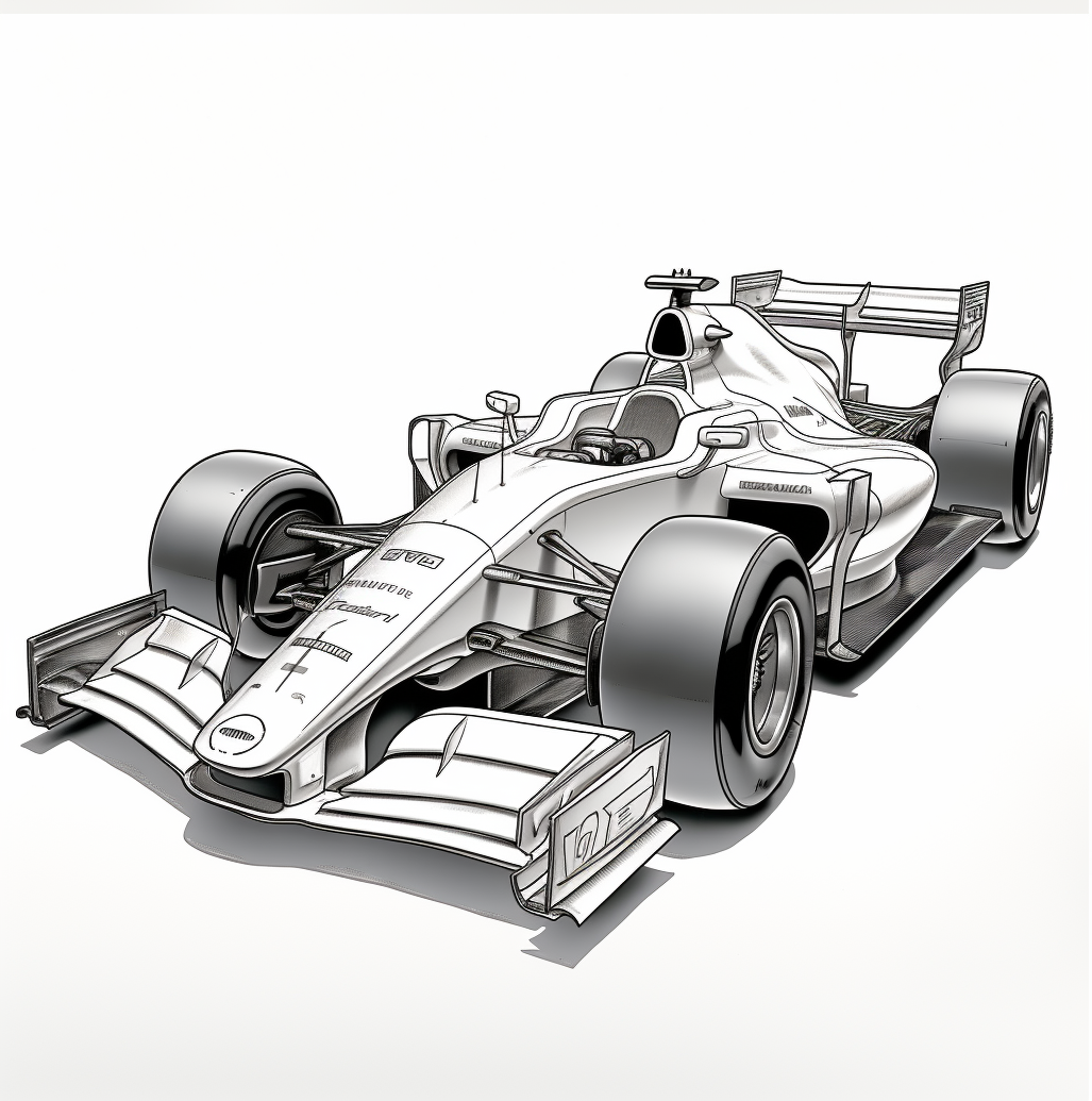 Mclaren 1991 F1 Drawing And Coloring Page Cars Coloring Pages Race