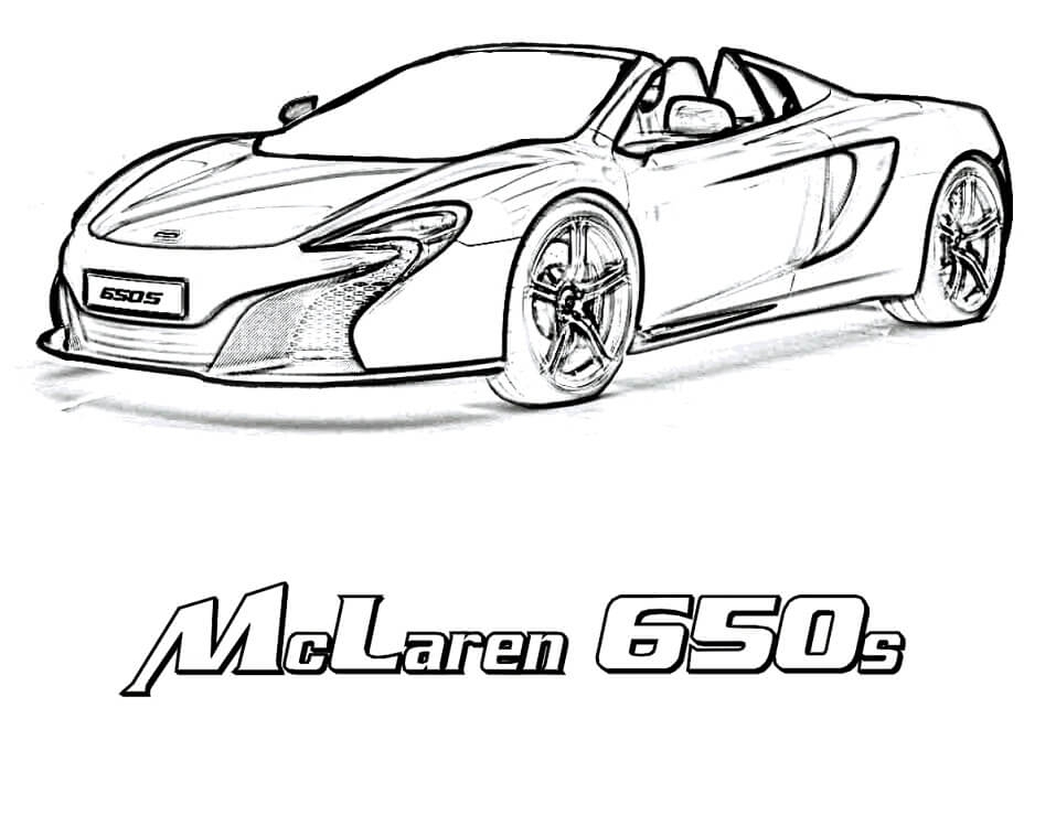 Mclaren Coloring Page