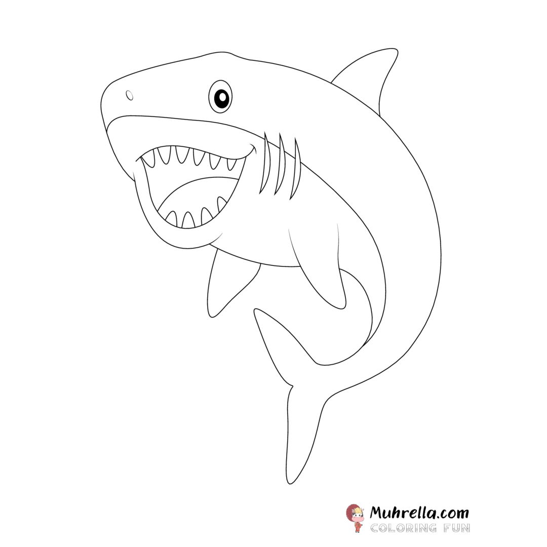 Megalodon Coloring Page